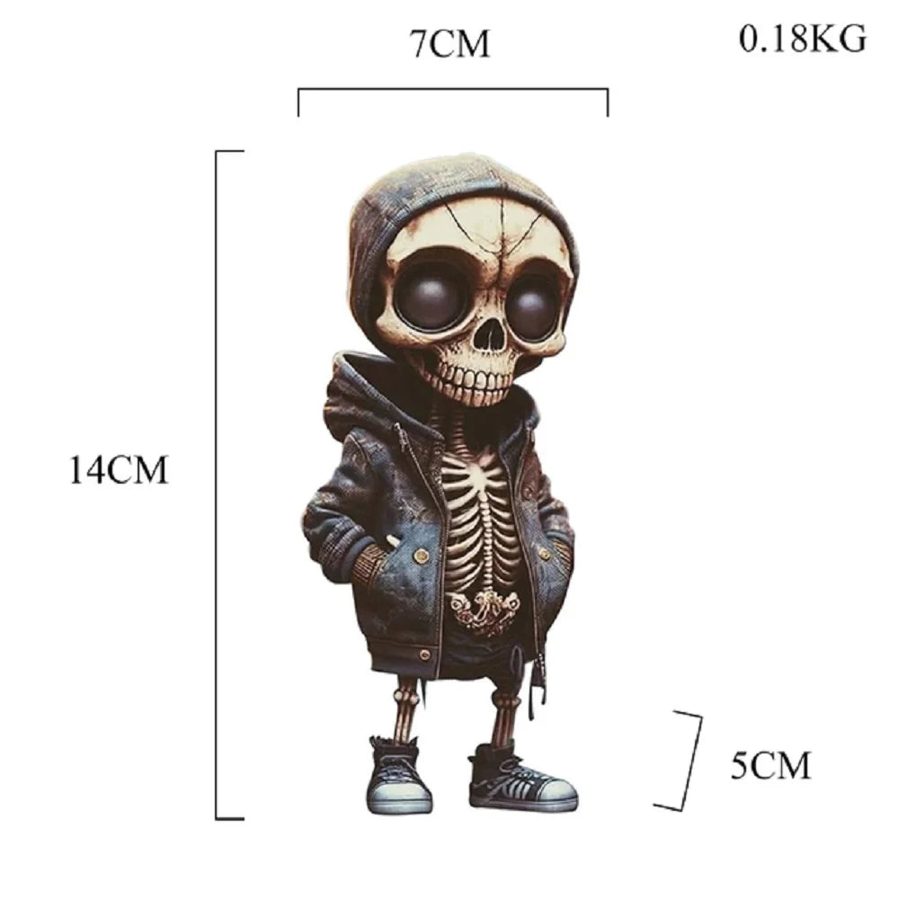 Hoodie Skeleton Resin Statue