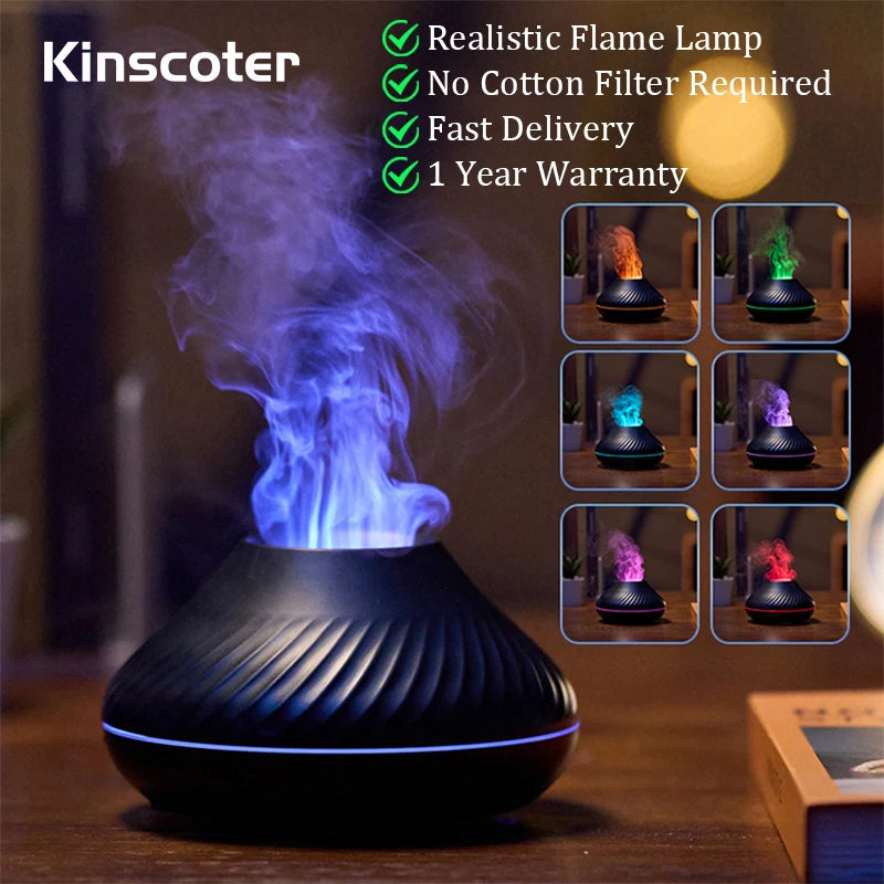 Volcanic Aromatherapy Oil Diffuser (USB Portable Air Humidifier)