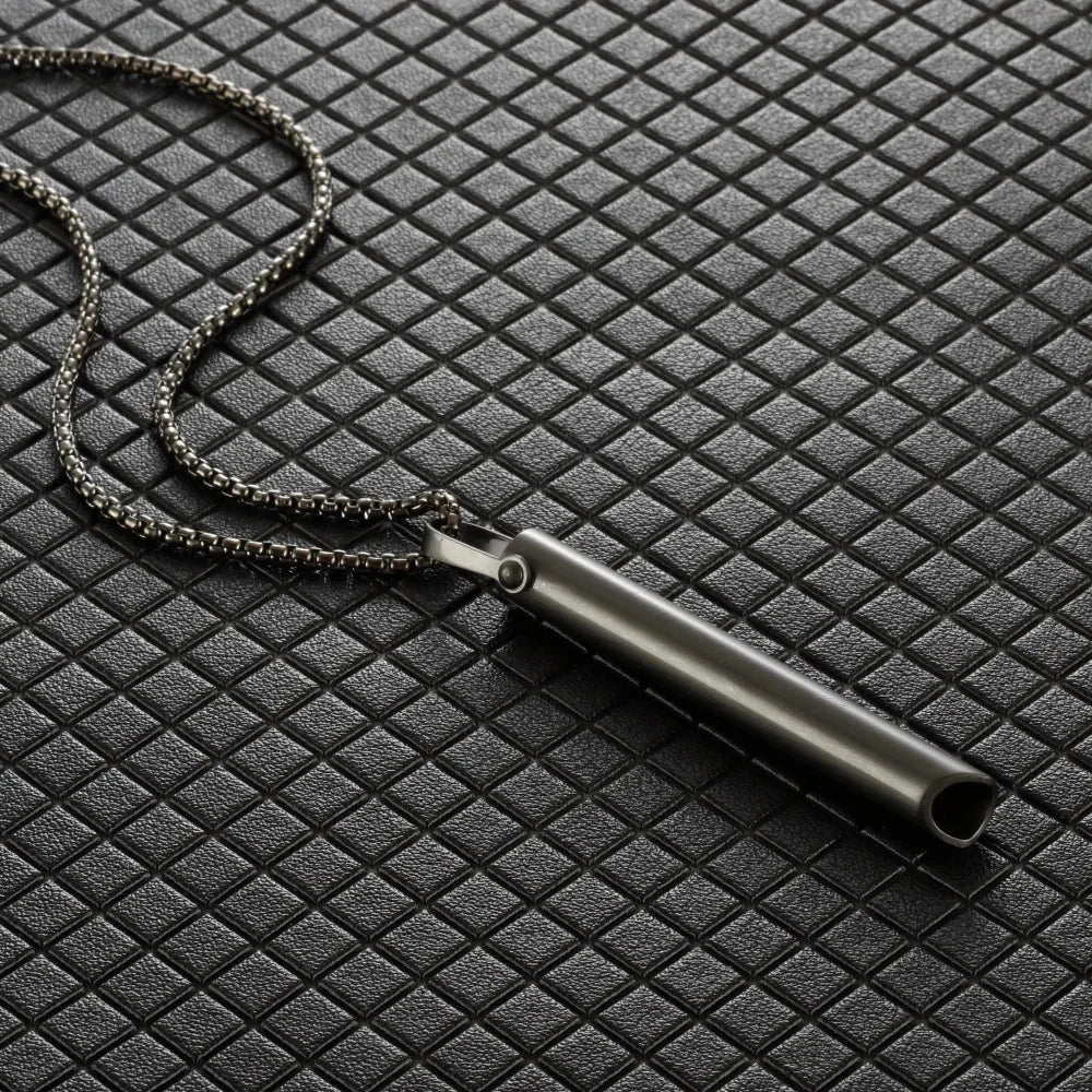 Stainless Steel Necklace for Meditation, Fidget, & Anxiety