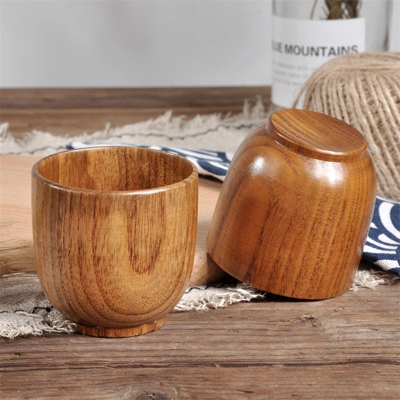 Carved Wooden Mug, Food Grade, 11oz