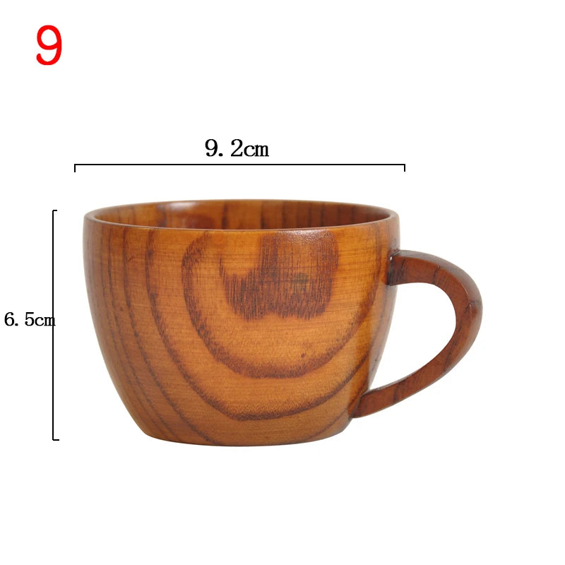 Carved Wooden Mug, Food Grade, 11oz