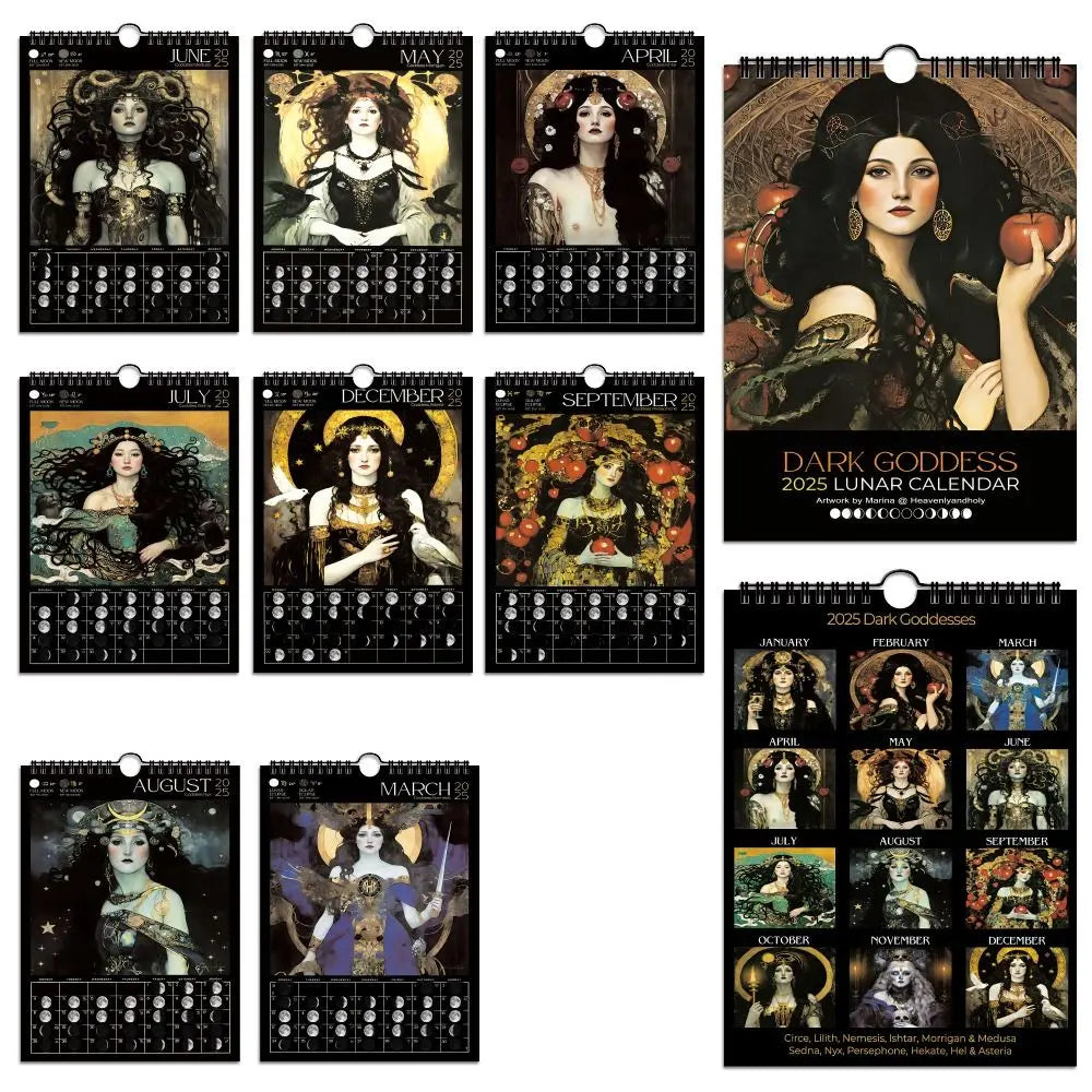 Dark Goddess Wall Calendar 2025