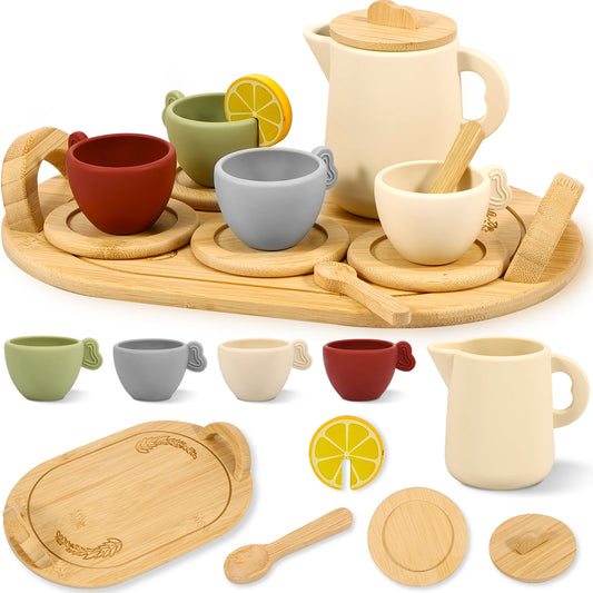 Wooden Montessori Tea Set