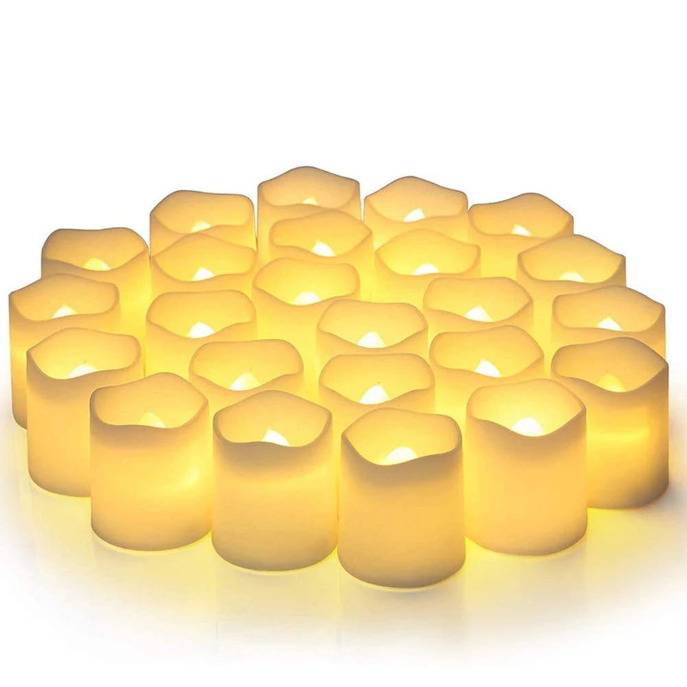 Flameless LED Candles, Pack of 24 (approx 1.75in tall)