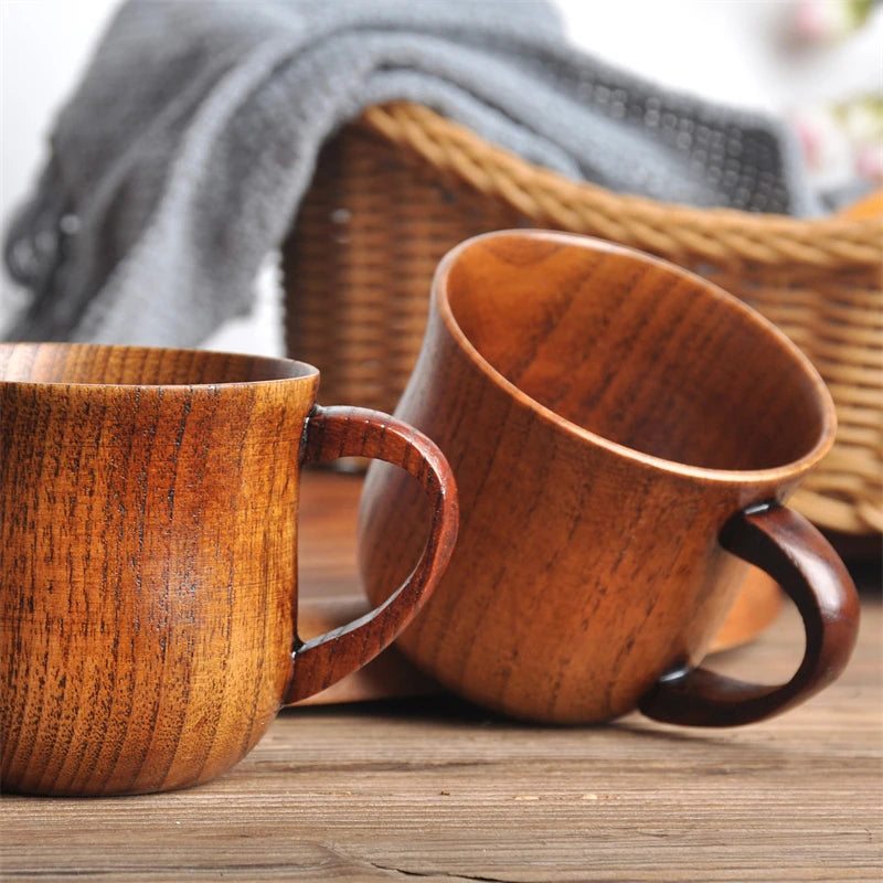 Carved Wooden Mug, Food Grade, 11oz