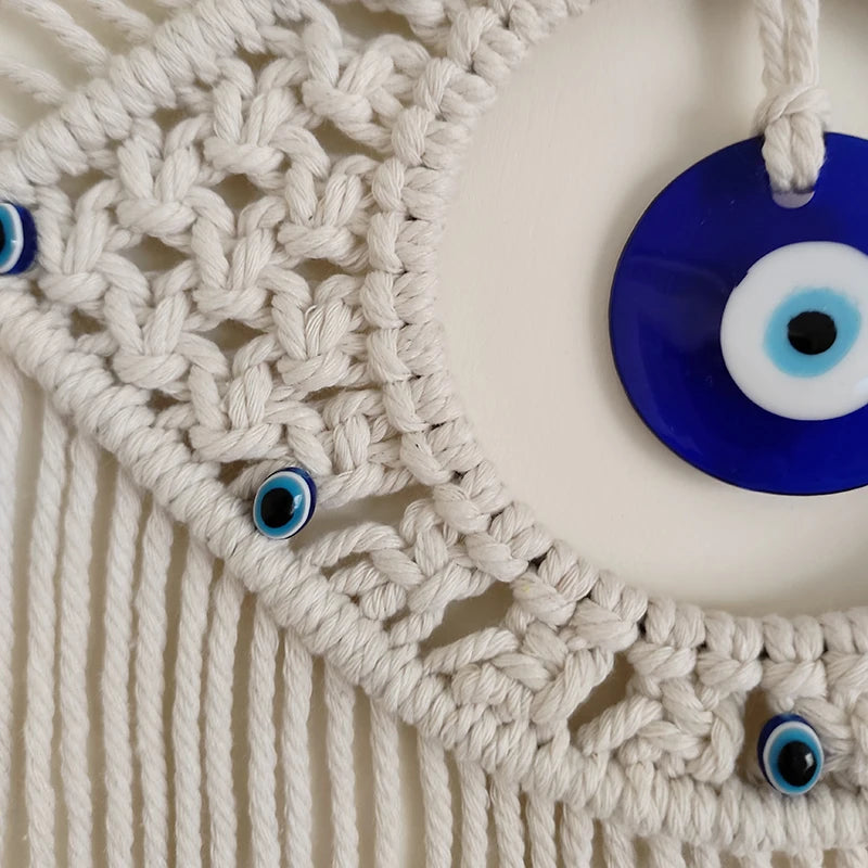 Macrame Evil Eye Wall Hanging