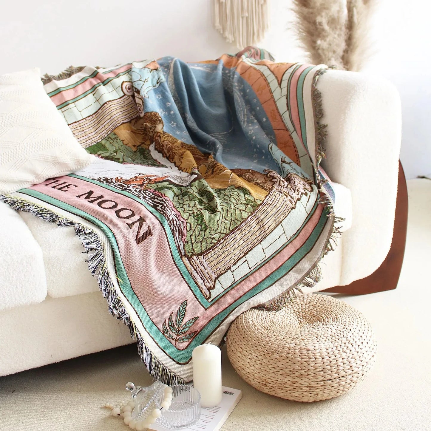 Seeing Hand Woven Sofa Blanket