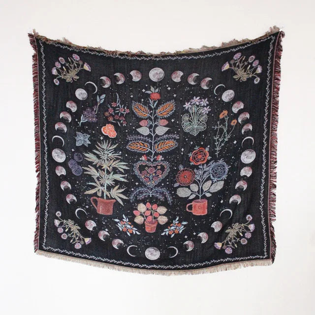 Tree of Life Woven Sofa Blanket