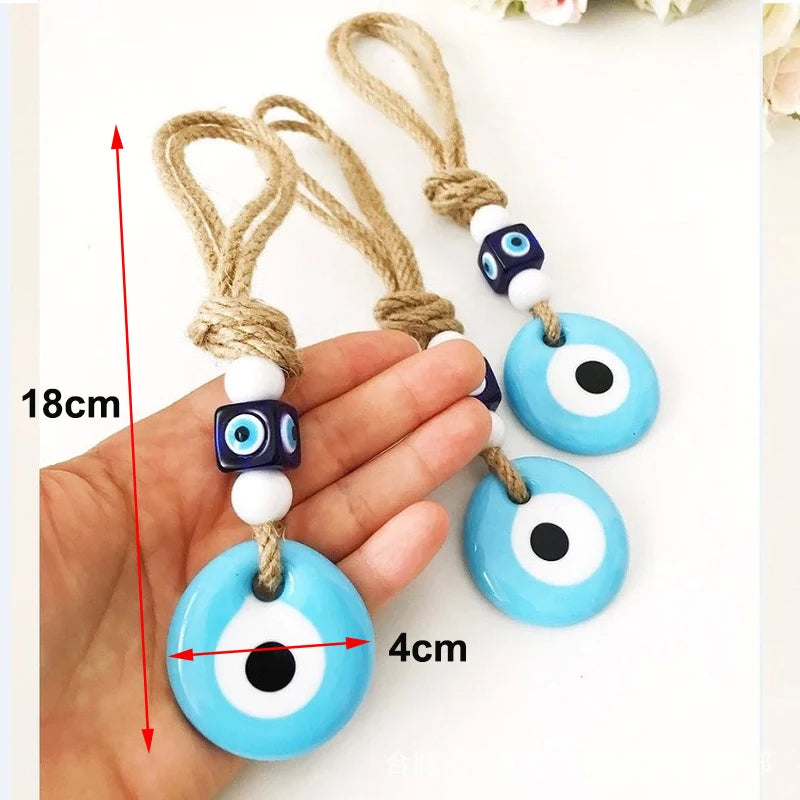 Glass Evil Eye Wall Hanging