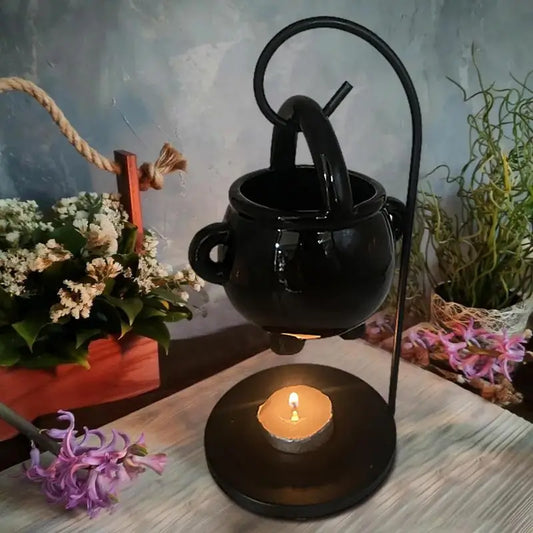 Hanging Ceramic Cauldron Wax Burner