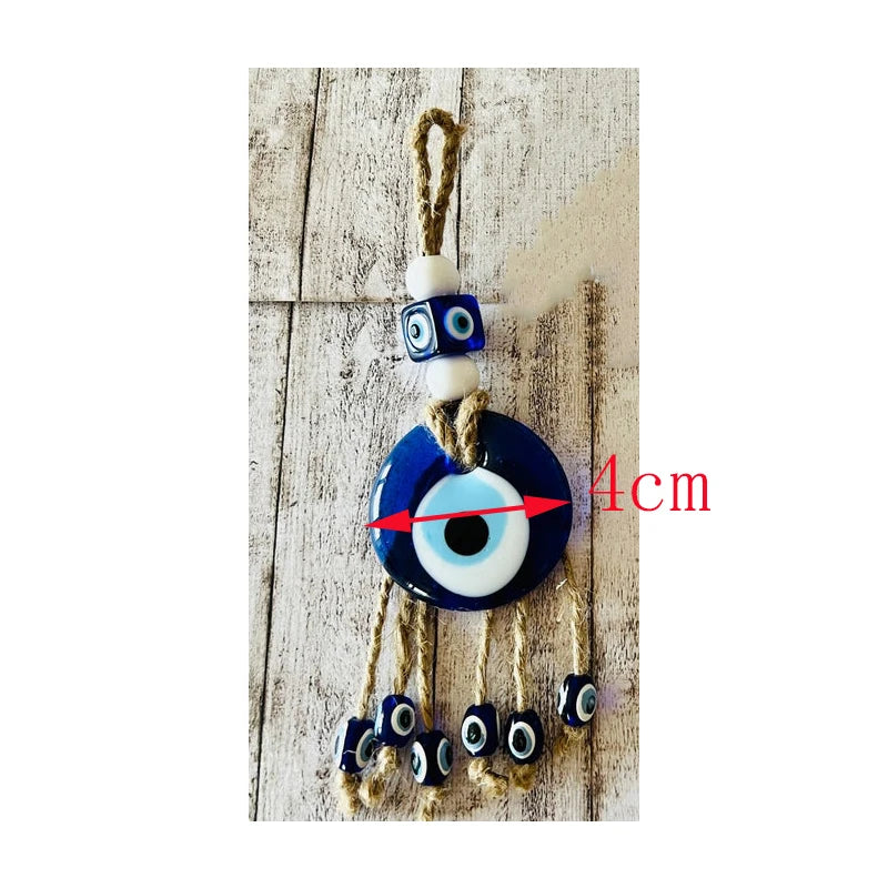 Glass Evil Eye Wall Hanging