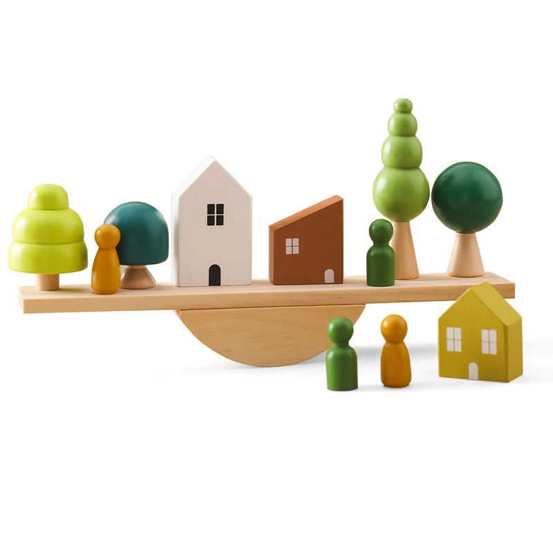 Friendly Neighborhood Wooden Balance Board Set