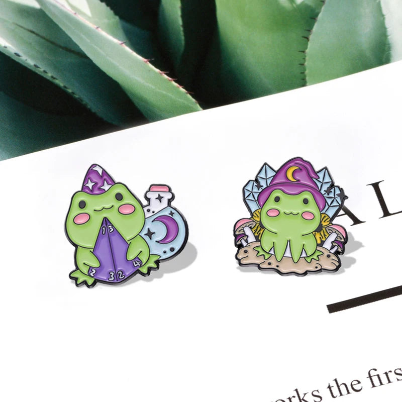 Witch Frog Pin, 5 Choices