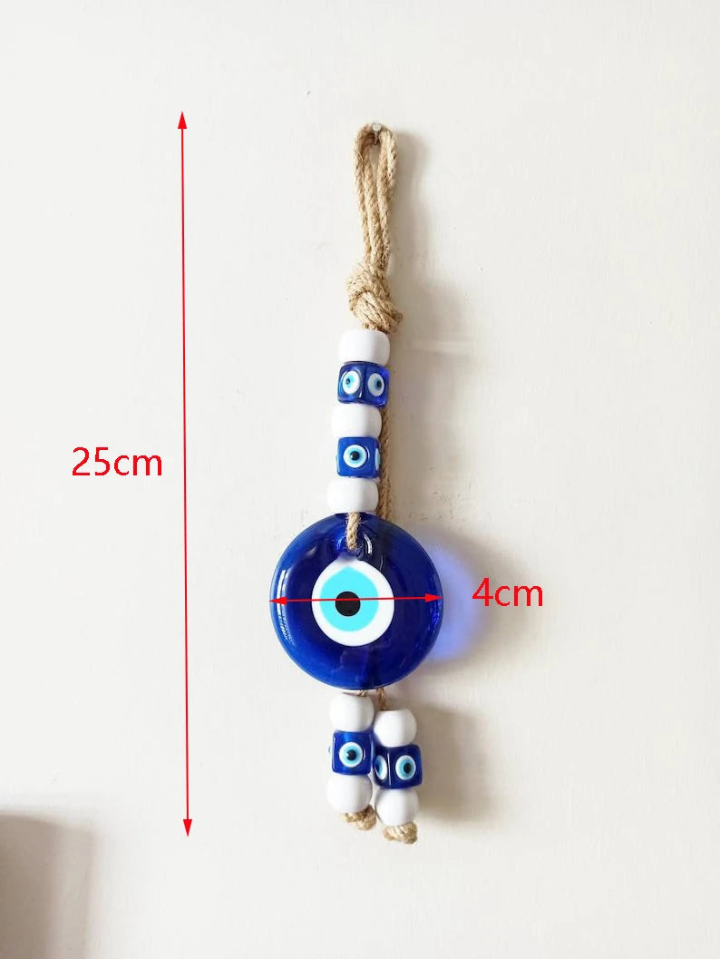 Glass Evil Eye Wall Hanging