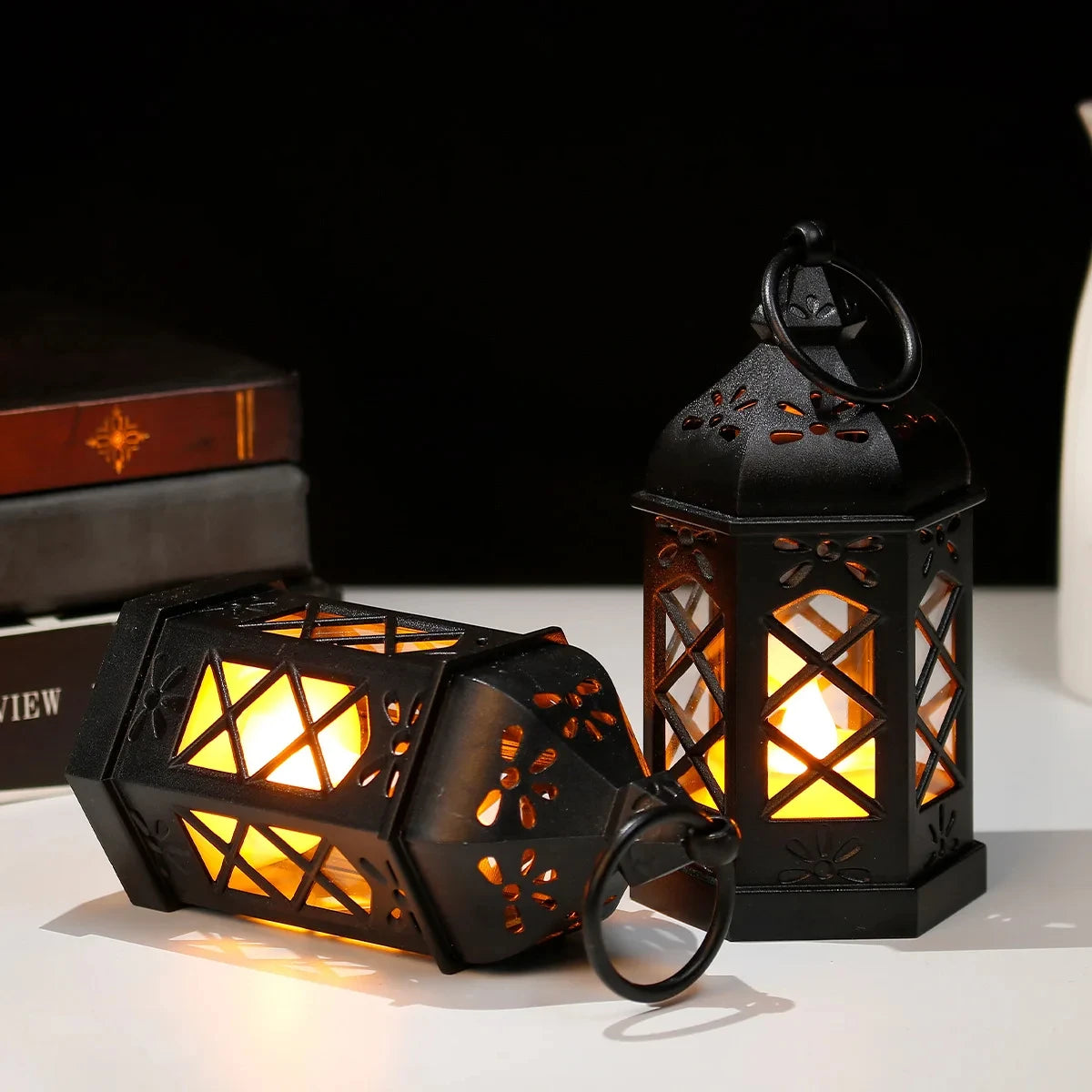 Tabletop Flameless LED Lantern, 1 each (approx 6 in)