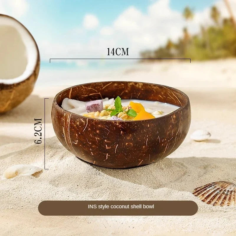 Handmade Wooden Coconut Bowls