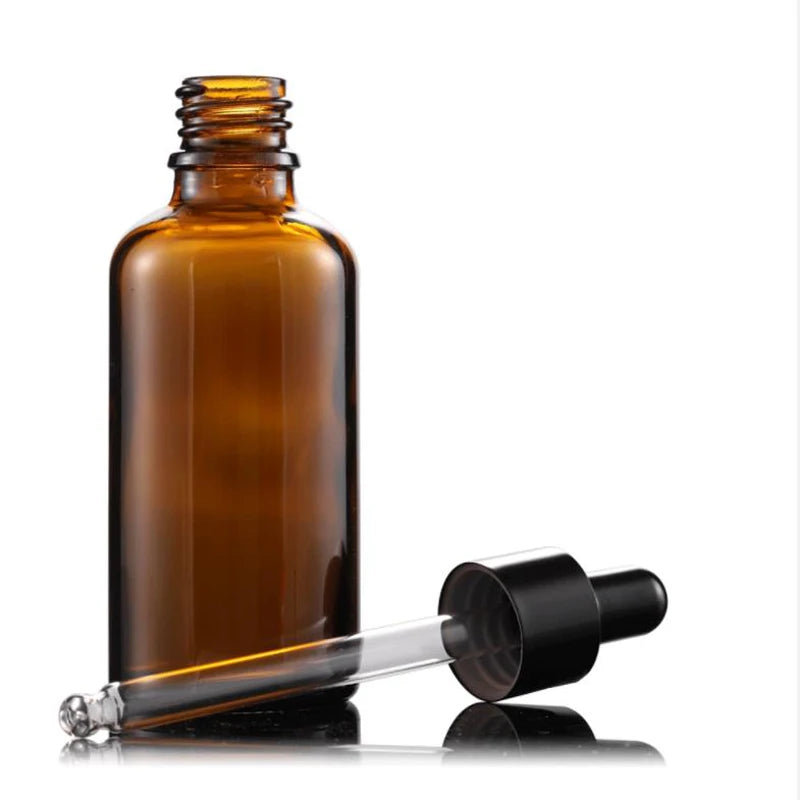 Cases of 5, Glass Tincture Dropper Bottles, 10ml-100ml