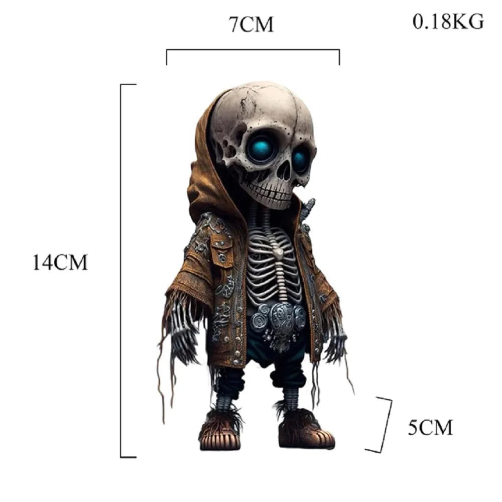 Hoodie Skeleton Resin Statue