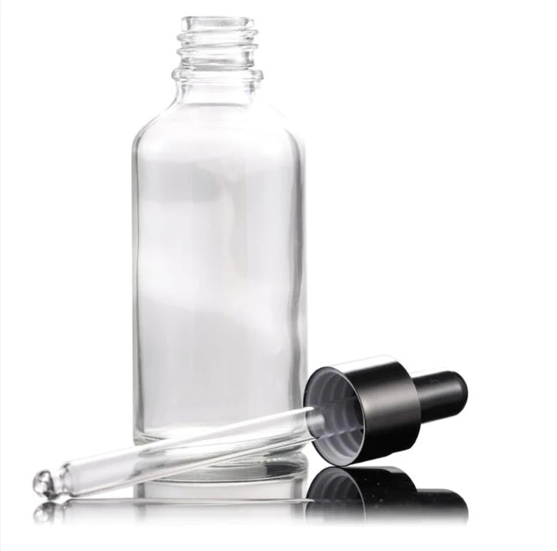 Cases of 5, Glass Tincture Dropper Bottles, 10ml-100ml