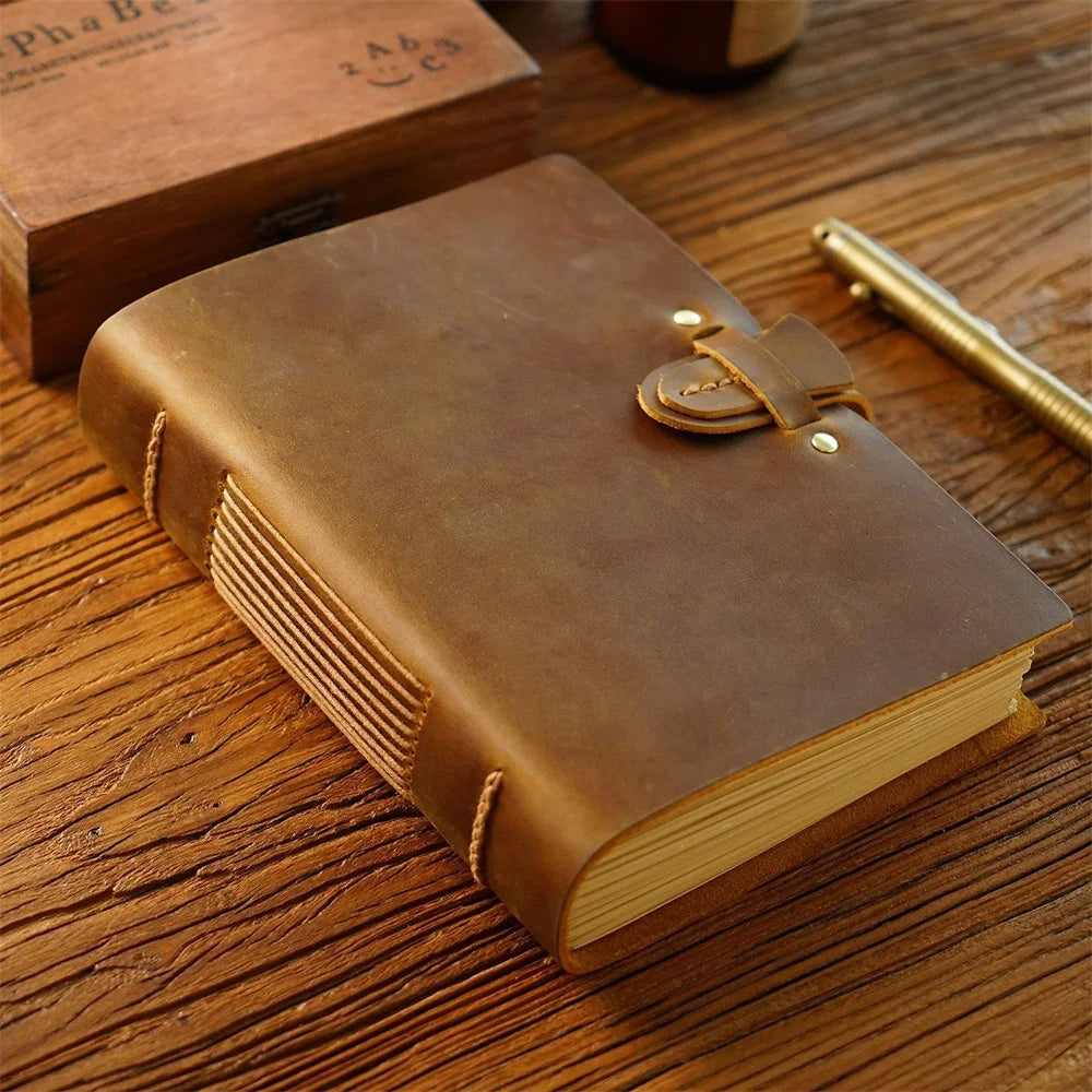 Genuine Leather Journals or Blank Books with Locks