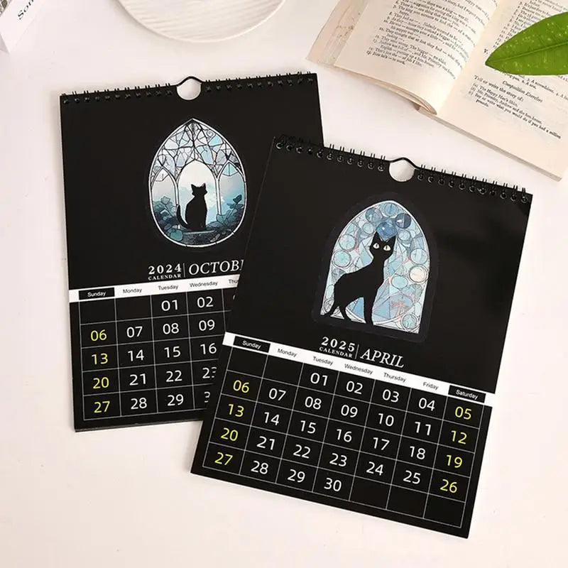 Dark Garden Lunar Calendar, Jellyfish Blue 2025