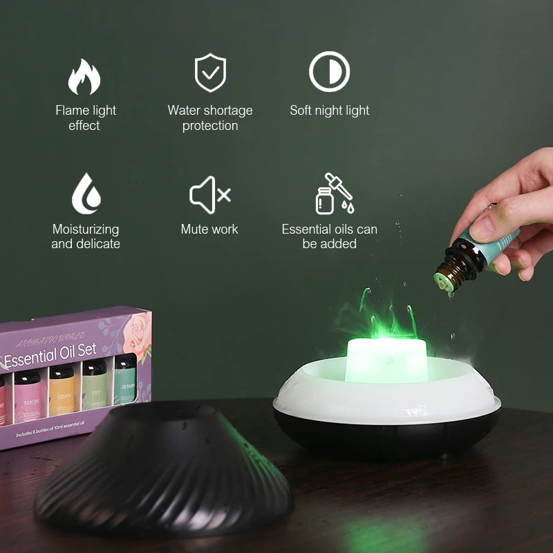 Volcanic Aromatherapy Oil Diffuser (USB Portable Air Humidifier)