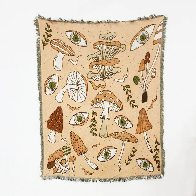 Tree of Life Woven Sofa Blanket