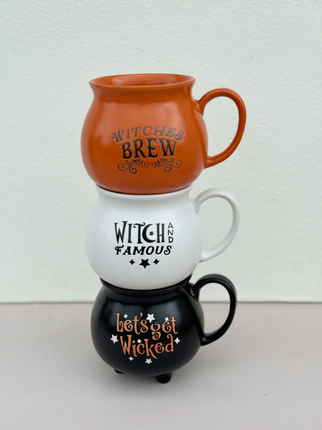 Witches Brew Embossed Cauldron Mug, Large 16oz