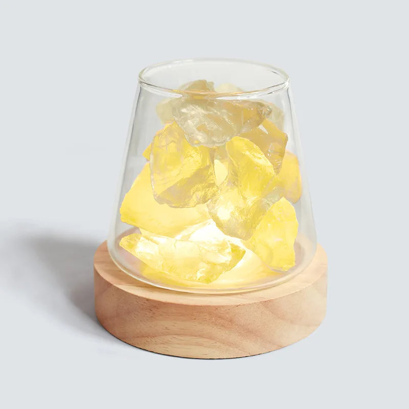 Natural Himalayan Salt Table Lamp & Oil Diffuser