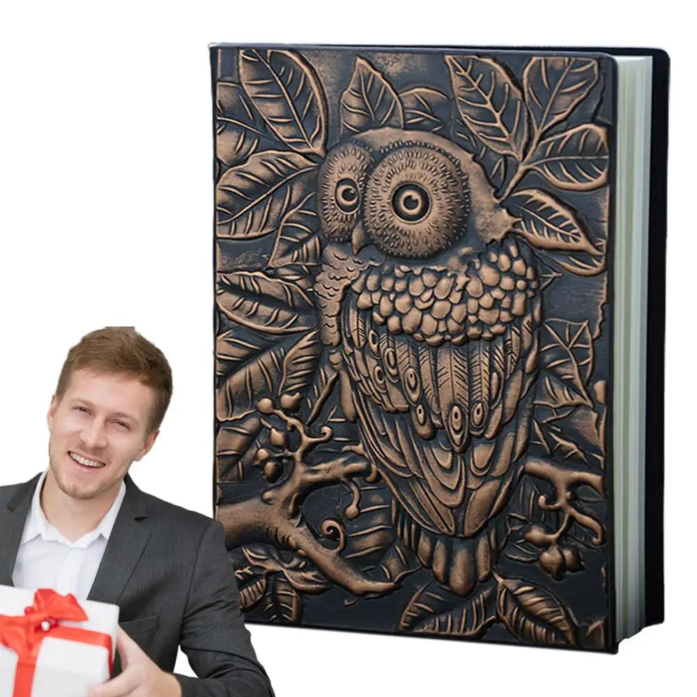 Colorful 3d Harcover Owl Journal