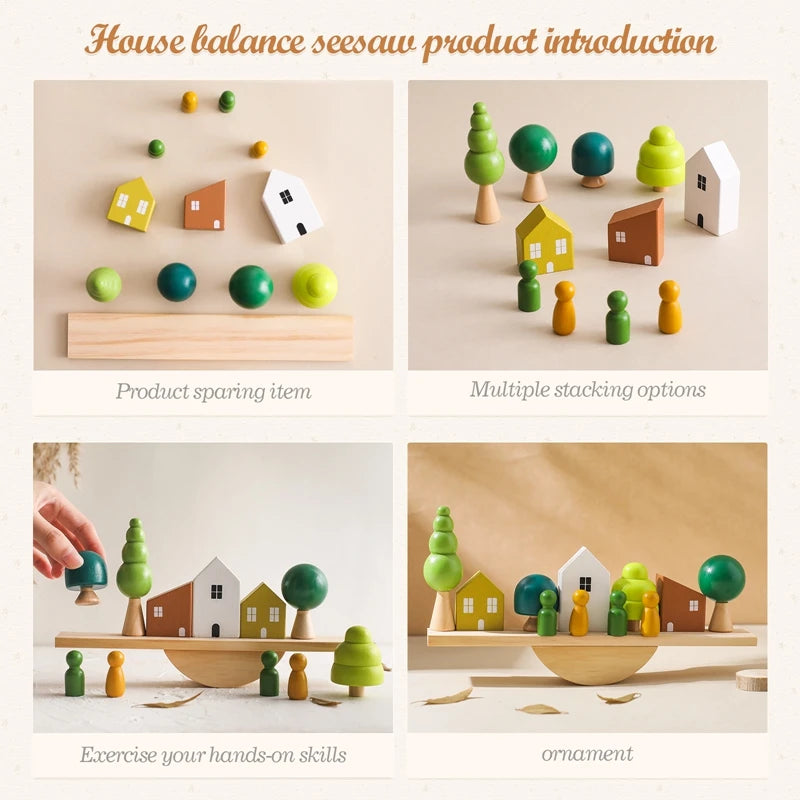 Loving Cottage Wooden Balance Board Set