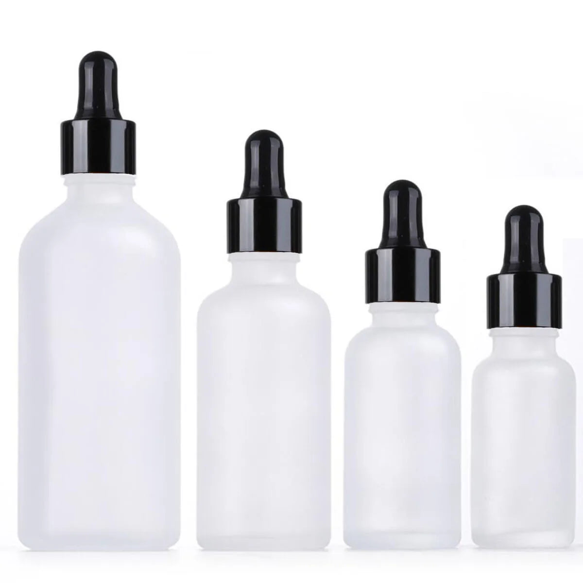 Cases of 5, Glass Tincture Dropper Bottles, 10ml-100ml