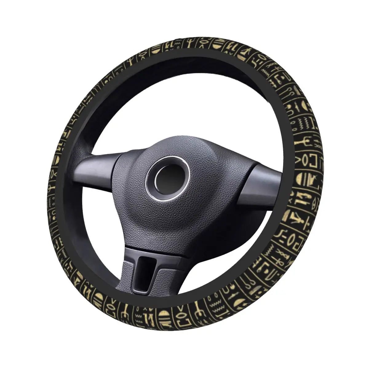 Hieroglyphics Car Steering Wheel Cover