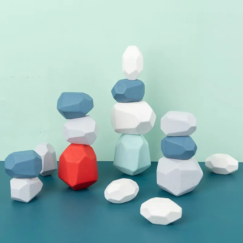 Wooden Stacking Stones