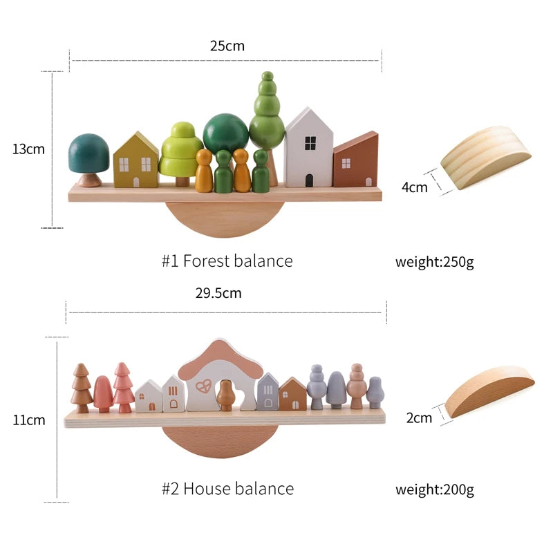 Loving Cottage Wooden Balance Board Set