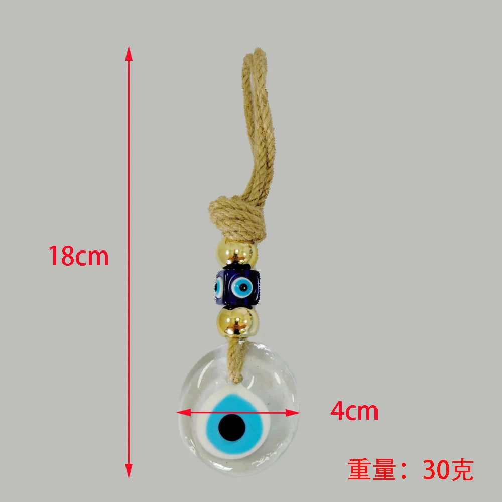 Glass Evil Eye Wall Hanging