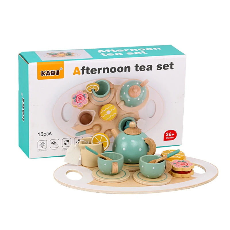 Wooden Afternoon Tea Set