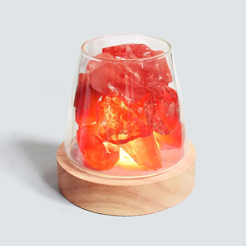 Natural Himalayan Salt Table Lamp & Oil Diffuser