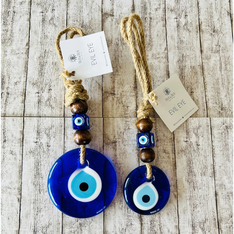 Glass Evil Eye Wall Hanging