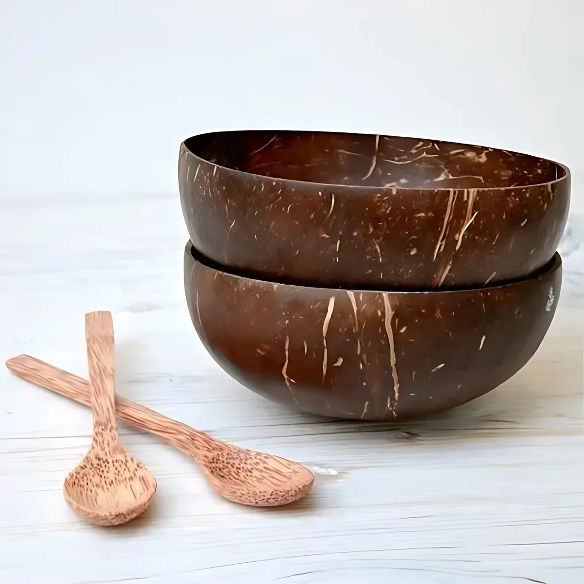 Handmade Wooden Coconut Bowls