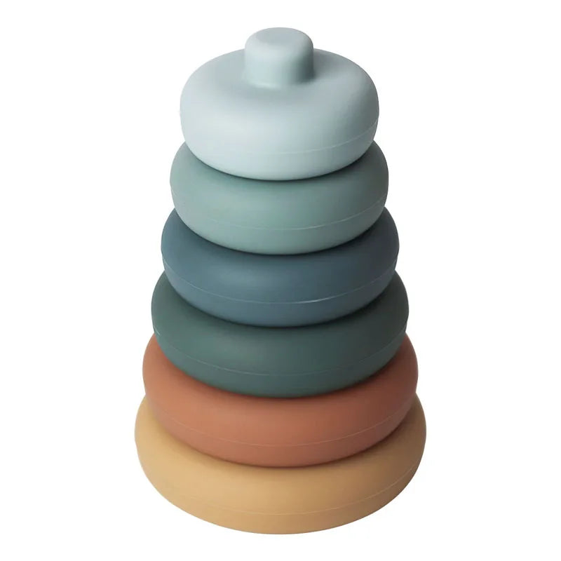 Soft-Stack Avocado, a Montessori Build and Learn Toy