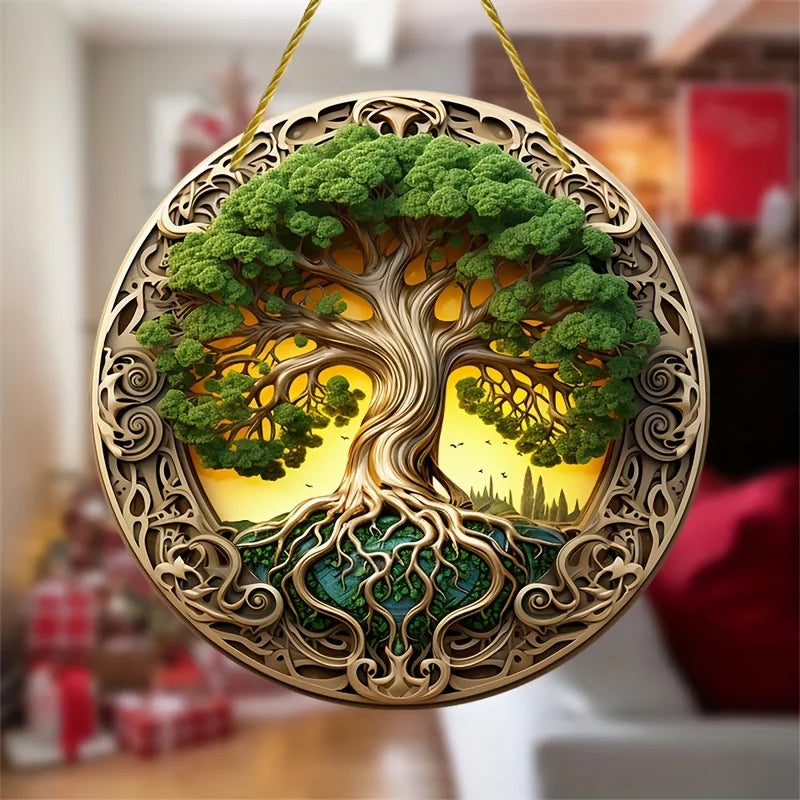 Rainbow Tree of Life Suncatcher