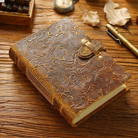 Genuine Leather Journals or Blank Books with Locks