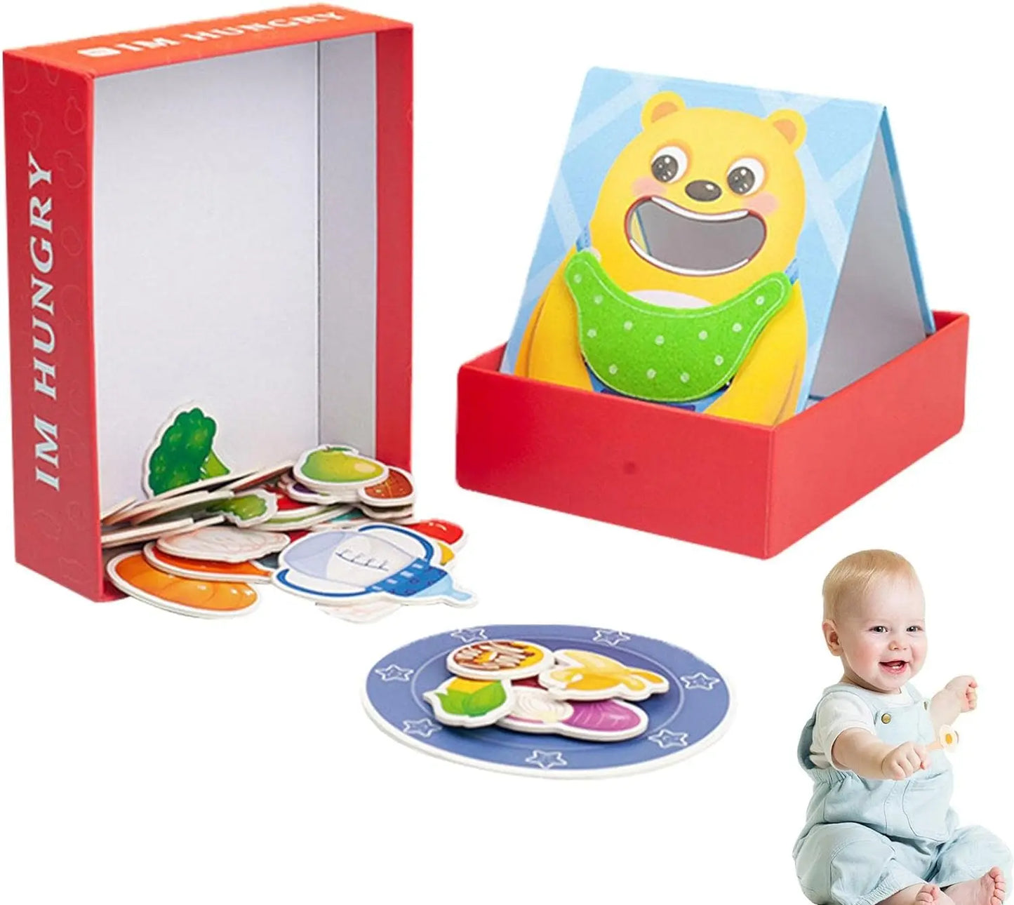 Montessori Animal Feeding Games, Spoon-Fed Bear