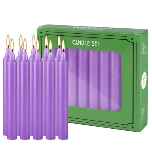 Purple 4" Chime Candles, Box of 20