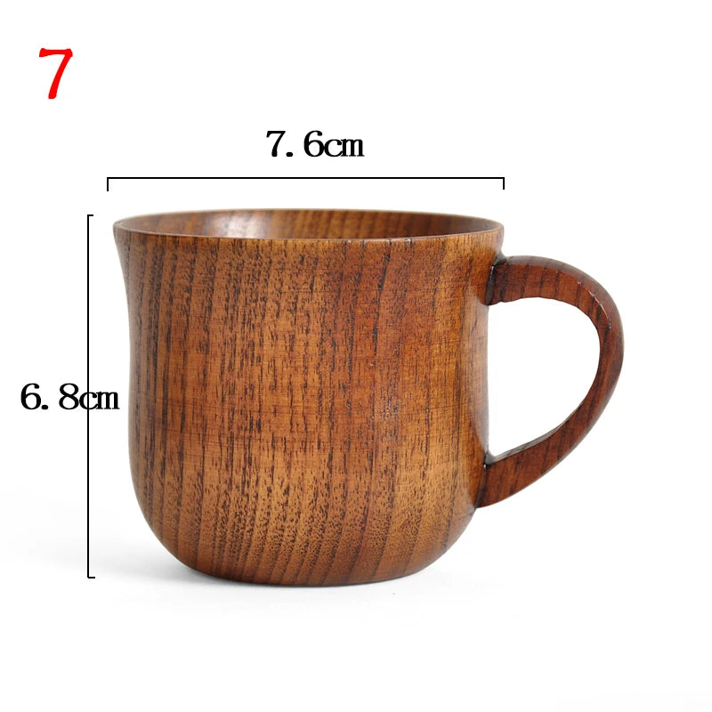 Carved Wooden Mug, Food Grade, 11oz