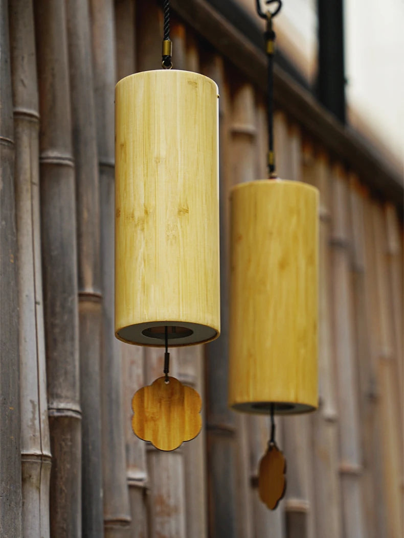 Zen Meditation Bamboo Wind Bell, Notes C, G, Am, & Dm Chord