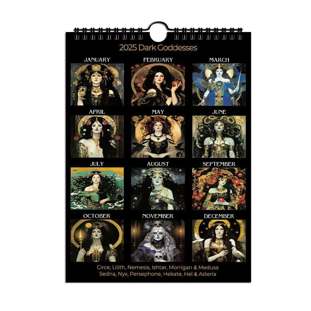 Dark Goddess Wall Calendar 2025