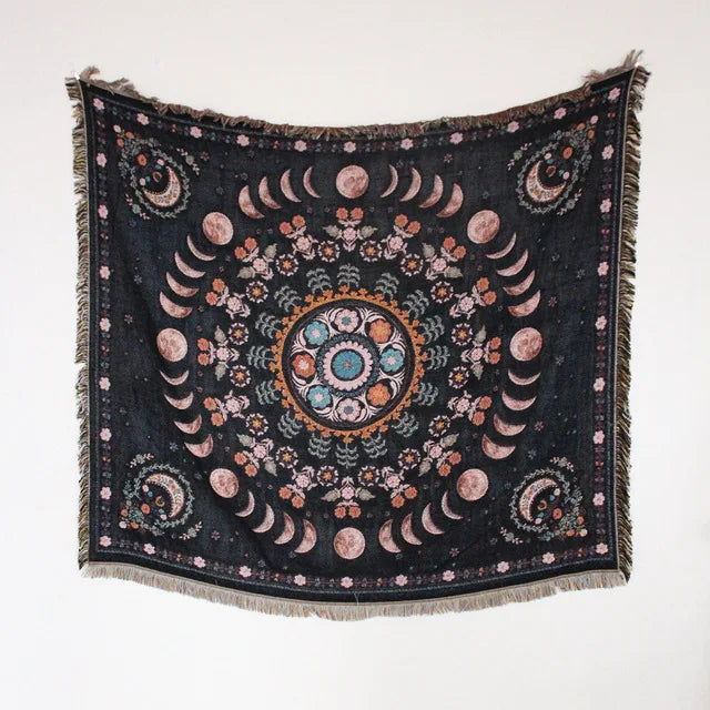 Tree of Life Woven Sofa Blanket