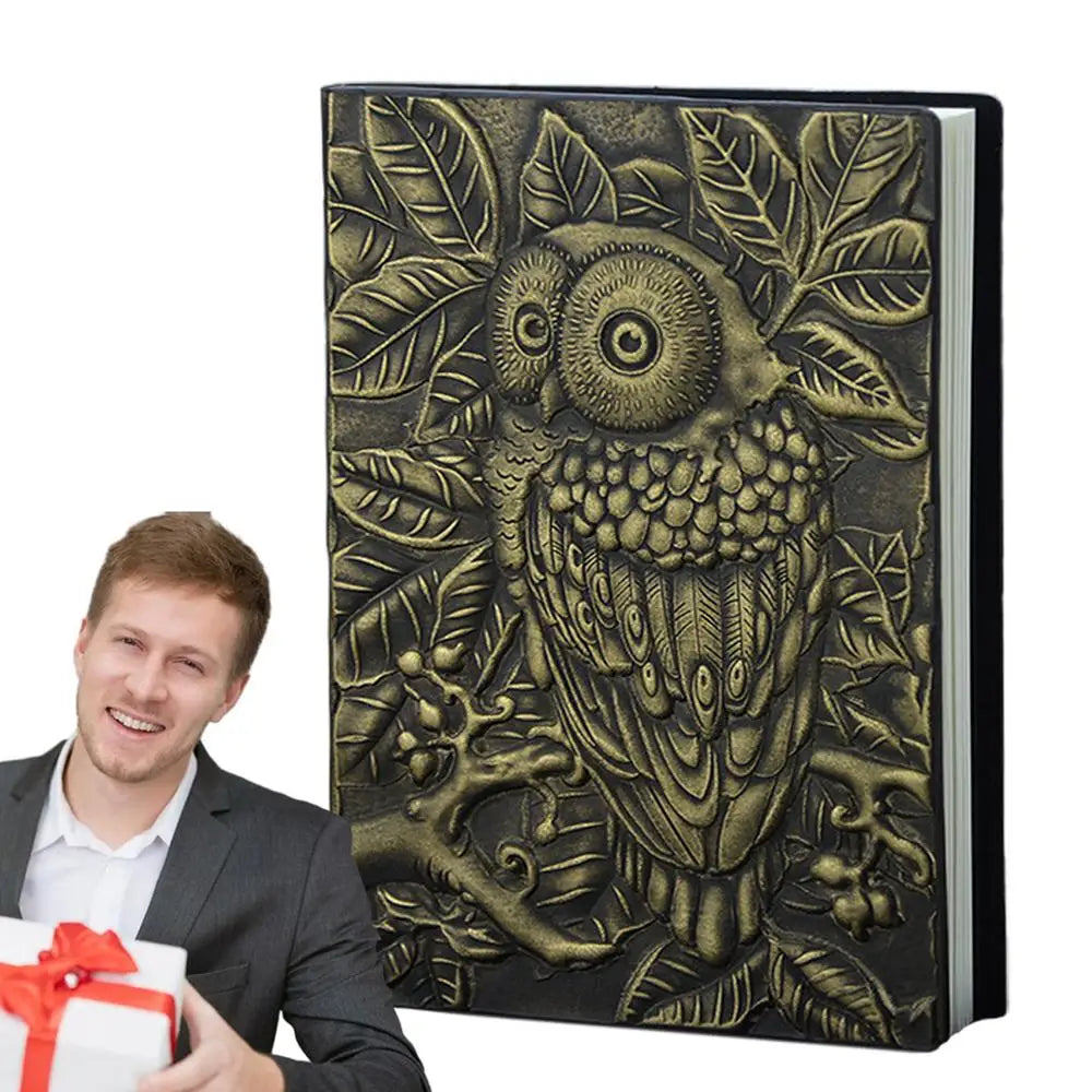 Colorful 3d Harcover Owl Journal